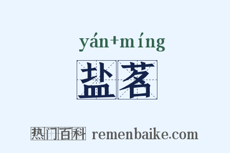 盐茗是什么意思的图片